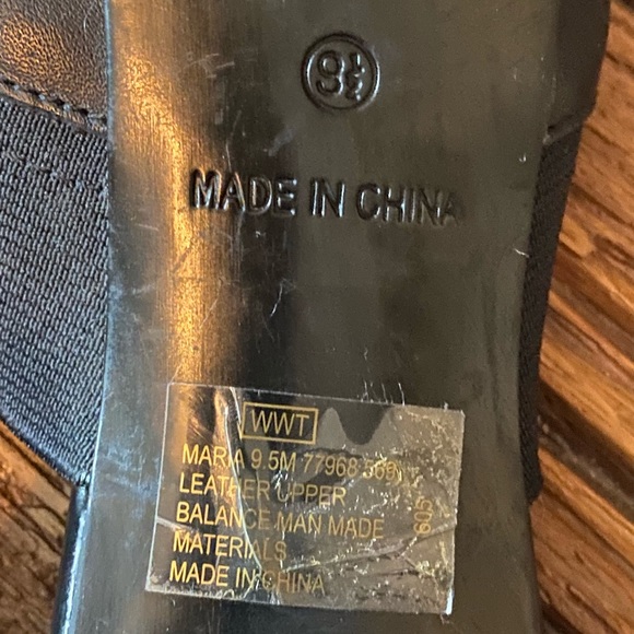 Apostrophe Black Square Toe Mules - Picture 5 of 6